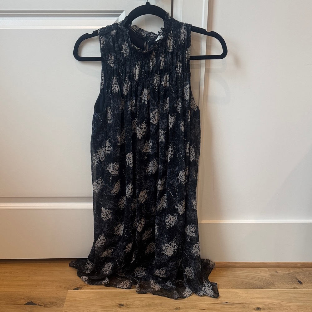 Joie Women's Baltic Print Thelen Chiffon Mini Dress Size Small - Picture 2 of 5